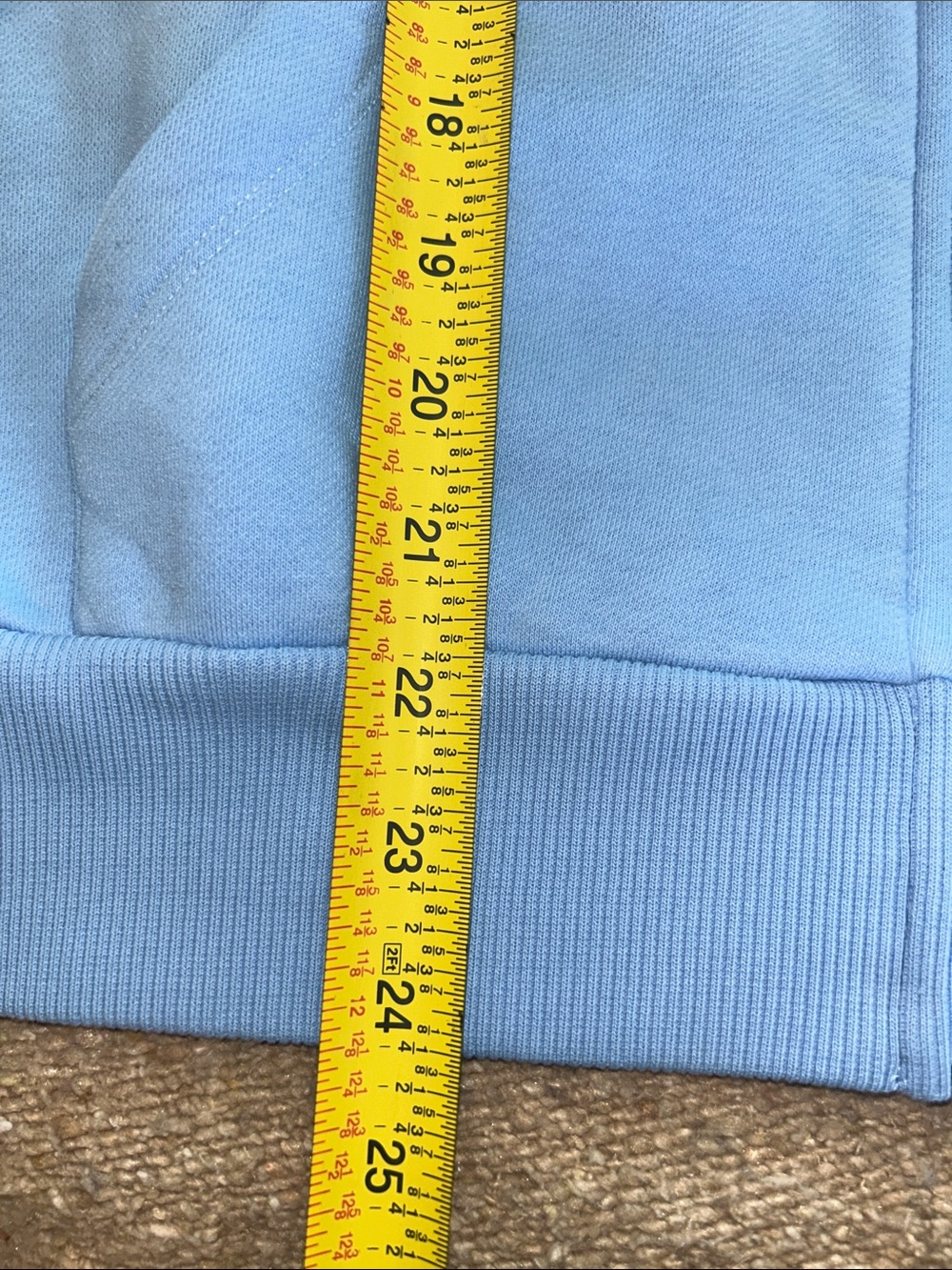 Vuori Restore Light Blue Zip-Up Hoodie Sweatshirt - Picture 9 of 9
